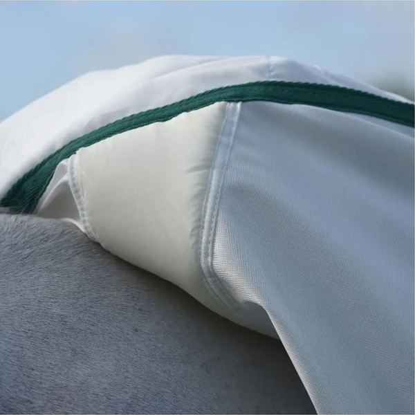 Weatherbeeta Green-Tec Airflow Mesh Combo Neck Rug & Free Fly Mask Bundle 1024531 - White Bottle Green